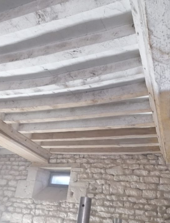 100 m2 de décapage de poutres