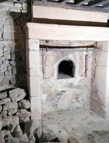 Aérogommage d'une cheminée