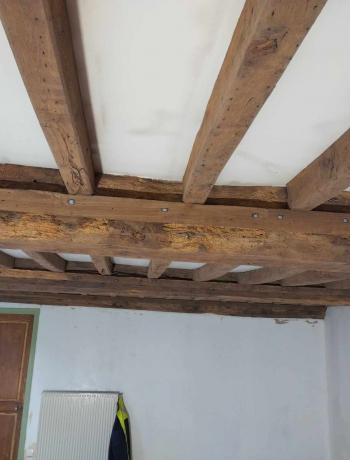 Aérogommage du bessin : rénovation solives et sommiers